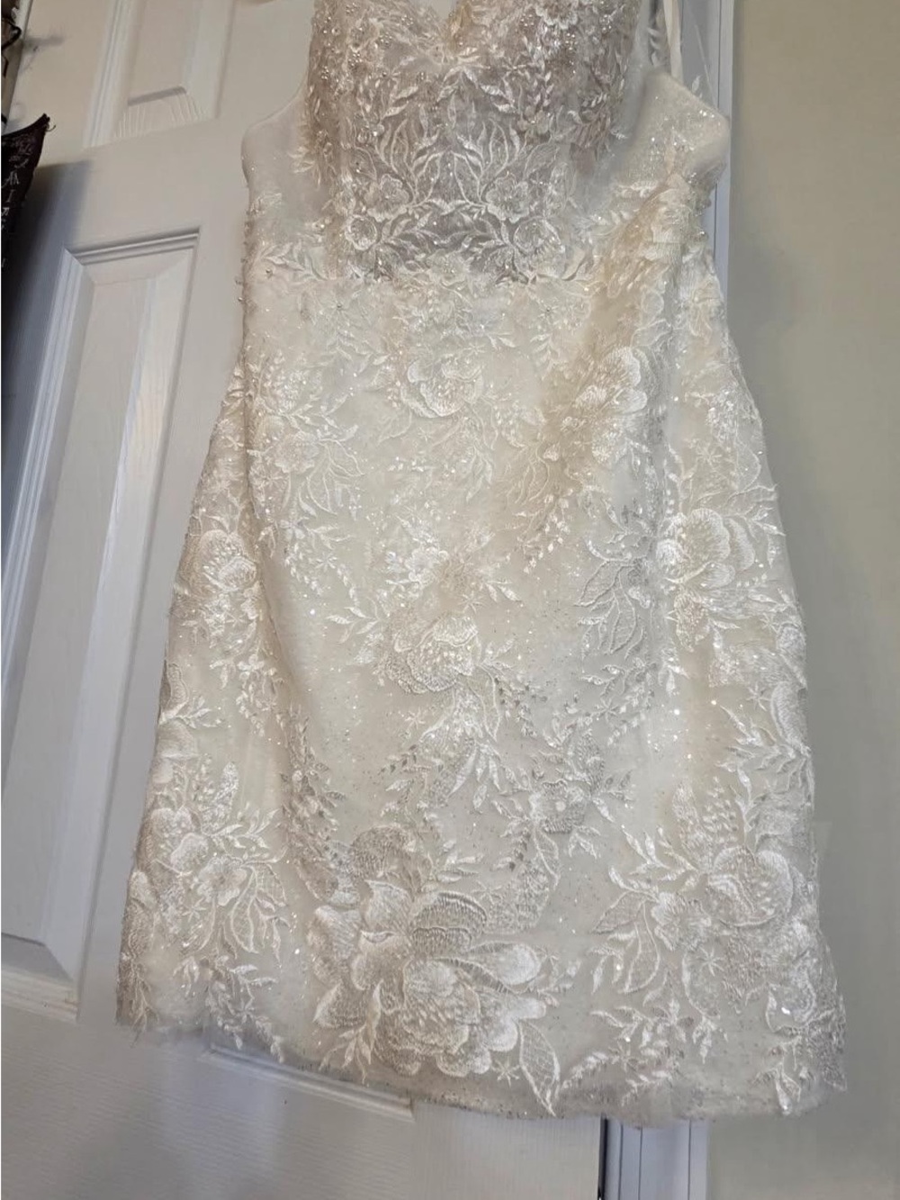 SPARKLE! SPARKLE! SPARKLE! Boda Bridal Gemma II  Mini Bridal Dress Kleinfeld - Picture 8 of 10